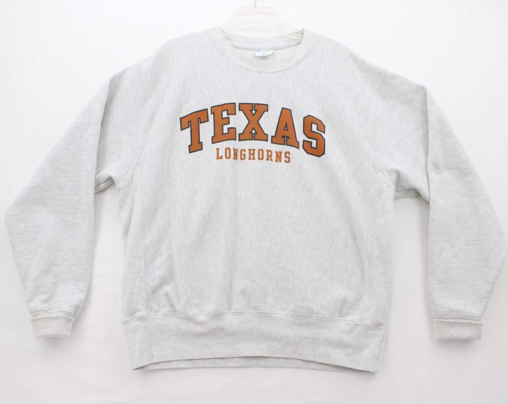 Texas Longhorns Champion Reverse Weave Sweatshirt Vintage 90s NCAA Size Large
